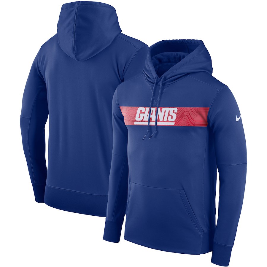 New York Giants Nike Sideline Team Performance Pullover Hoodie Royal New York Giants Nike Sideline Team Performance Pullover Hoodie Royal