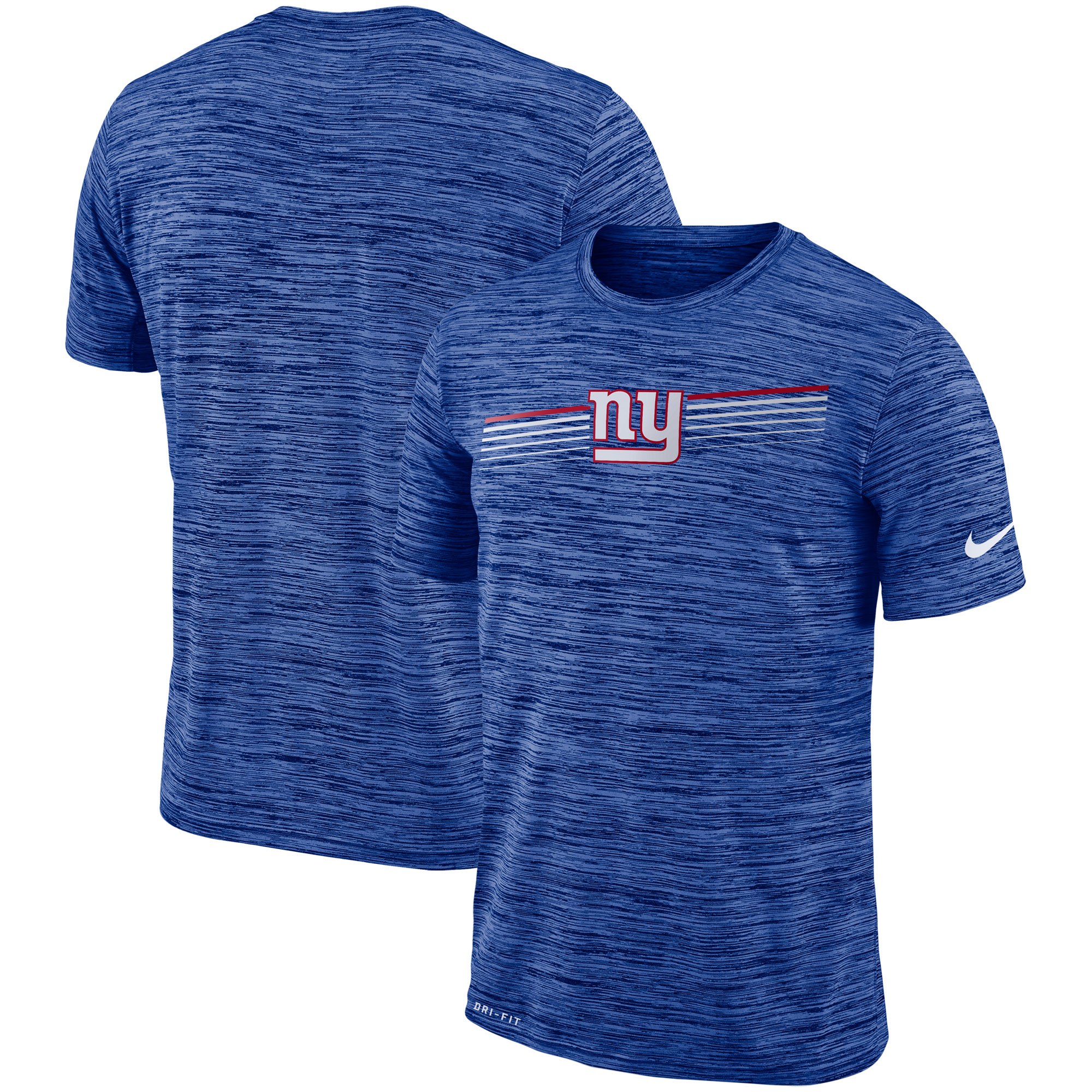 New York Giants Nike Sideline Velocity Performance T-Shirt Heathered Royal New York Giants Nike Sideline Velocity Performance T-Shirt Heathered Royal