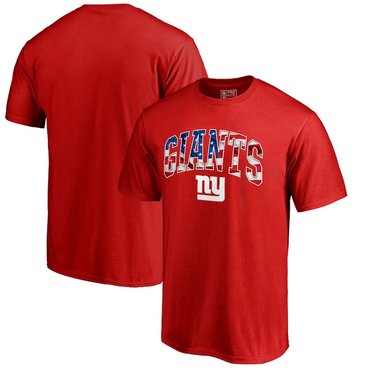 New York Giants Pro Line By Fanatics Branded Banner Wave T-Shirt Red New York Giants Pro Line By Fanatics Branded Banner Wave T-Shirt Red