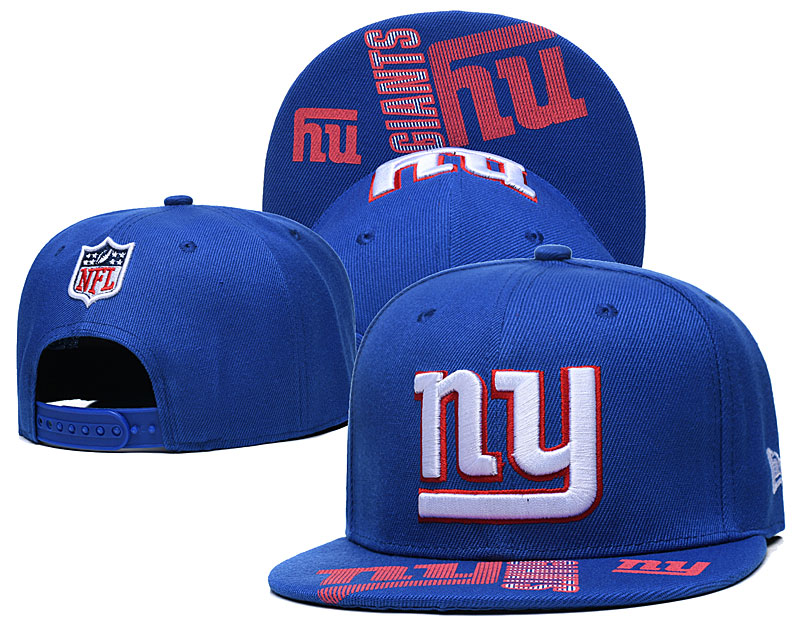 New York Giants Team Logo Royal Adjustable Hat GS