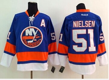 New York Islanders #51 Frans Nielsen Baby Blue Stitched NHL Jersey