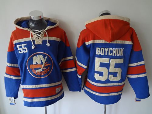New York Islanders #55 Johnny Boychuk Baby Blue Sawyer Hooded Sweatshirt Stitched NHL jersey New York Islanders #55 Johnny Boychuk Baby Blue Sawyer Hooded Sweatshirt Stitched NHL jersey