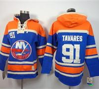 New York Islanders #91 John Tavares Baby Blue Sawyer Hooded Sweatshirt Stitched NHL Jersey New York Islanders #91 John Tavares Baby Blue Sawyer Hooded Sweatshirt Stitched NHL Jersey