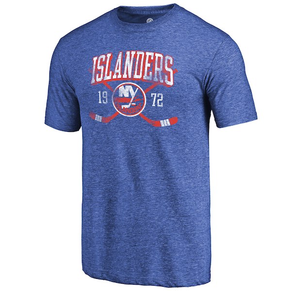 New York Islanders Fanatics Branded Royal Vintage Collection Line Shift Tri Blend T-Shirt New York Islanders Fanatics Branded Royal Vintage Collection Line Shift Tri Blend T-Shirt