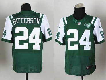 New York Jets #24 Dimitri Patterson Green Team Color NFL Elite Jersey