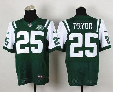New York Jets #25 Calvin Pryor Green Team Color NFL Elite Jersey