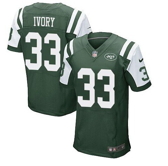 New York Jets #33 Chris Ivory Green Team Color NFL Elite Jersey