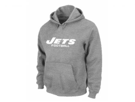 New York Jets Authentic font Pullover Hoodie Grey New York Jets Authentic font Pullover Hoodie Grey