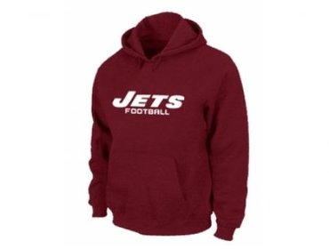 New York Jets Authentic font Pullover Hoodie Red New York Jets Authentic font Pullover Hoodie Red