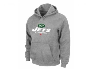 New York Jets Critical Victory Pullover Hoodie Grey New York Jets Critical Victory Pullover Hoodie Grey