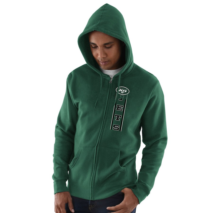 New York Jets Hook And Ladder Full Zip Hoodie Green New York Jets Hook And Ladder Full Zip Hoodie Green