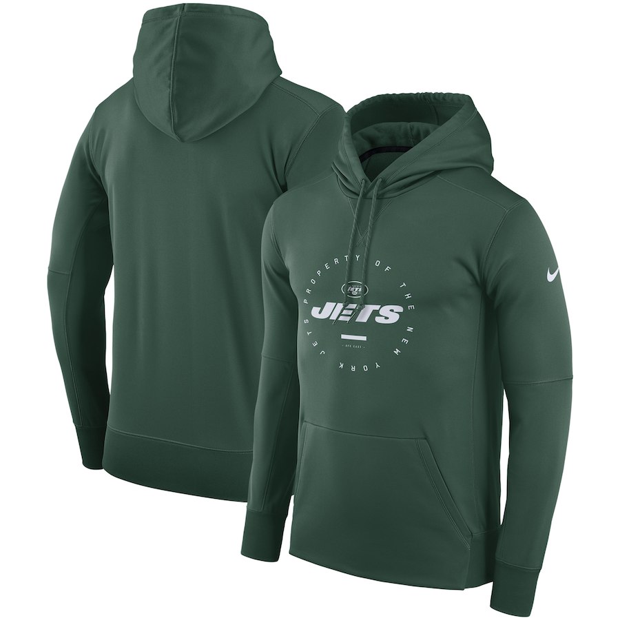 New York Jets Nike Sideline Property Of Wordmark Logo Performance Pullover Hoodie Green New York Jets Nike Sideline Property Of Wordmark Logo Performance Pullover Hoodie Green