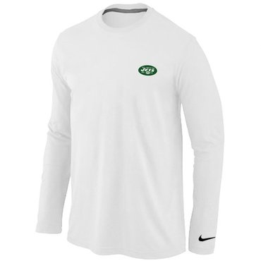 New York Jets Sideline Legend Authentic Long Sleeve T-Shirt White New York Jets Sideline Legend Authentic Long Sleeve T-Shirt White