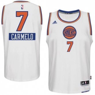 New York Knicks #7 Carmelo Anthony White 2014-15 Christmas Day Stitched NBA Jersey