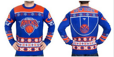 New York Knicks Men''s NBA Ugly Sweater New York Knicks Men''s NBA Ugly Sweater