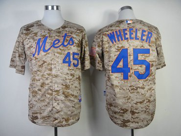New York Mets #45 Zack Wheeler Alternate Camo Cool Base Baseball Jersey