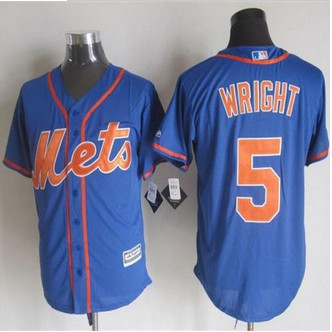 New York Mets #5 David Wright Blue Alternate Home New Cool Base Stitched Baseball Jersey
