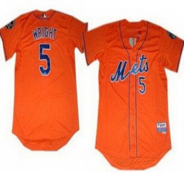 New York Mets 5 David Wright 2013 Orange MLB Jerseys
