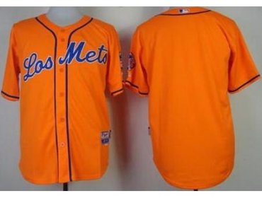 New York Mets Blank Orange Cool Base MLB Jerseys Los Mets Style