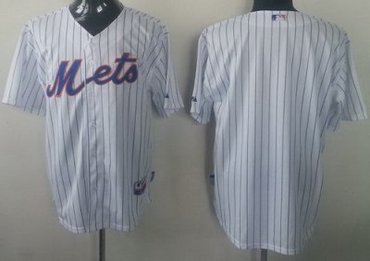 New York Mets Blank White Strip MLB Jerseys