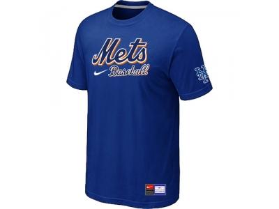 New York Mets Blue NEW Short Sleeve Practice T-Shirt New York Mets Blue NEW Short Sleeve Practice T-Shirt