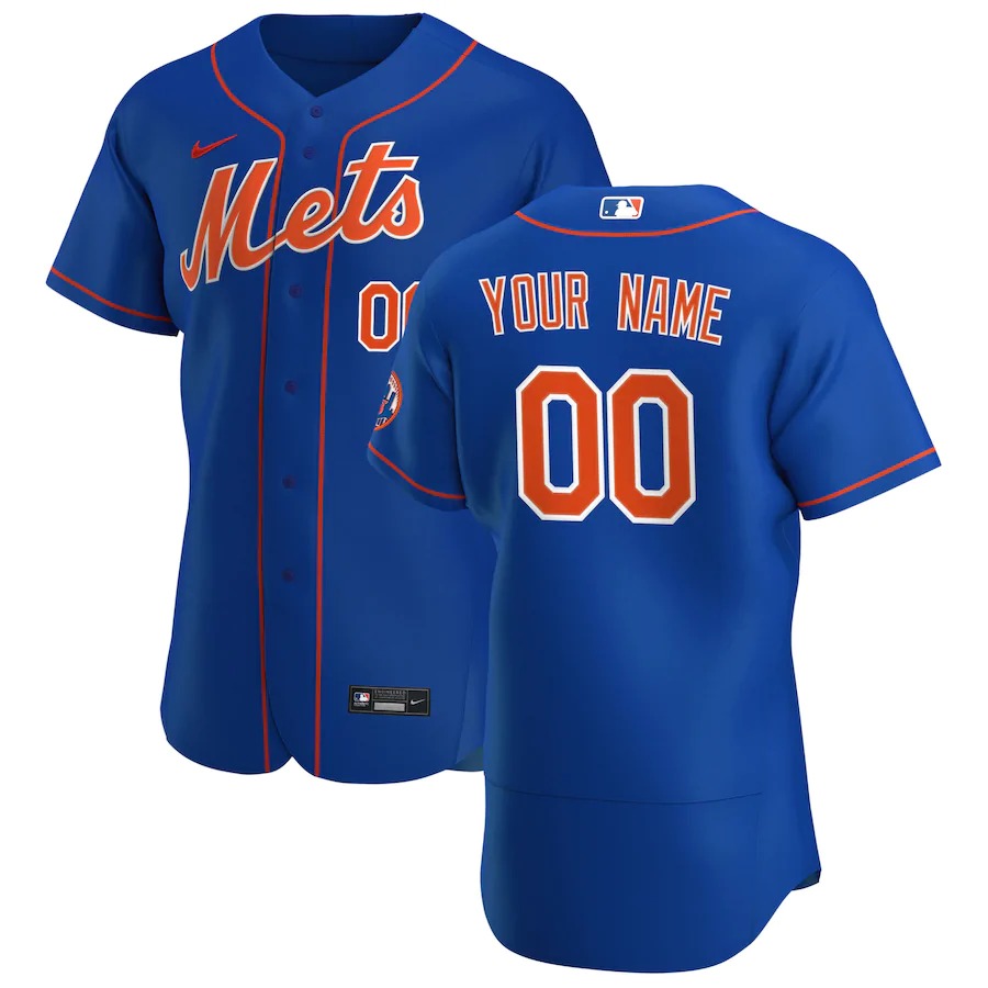 New York Mets Custom Men's Nike Royal Alternate 2020 Authentic Player MLB Jersey New York Mets Custom Men's Nike Royal Alternate 2020 Authentic Player MLB Jersey