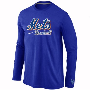 New York Mets Long Sleeve T-Shirt Blue New York Mets Long Sleeve T-Shirt Blue