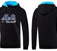 New York Mets Pullover Hoodie Black & Blue