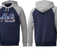 New York Mets Pullover Hoodie Dark Blue & Grey