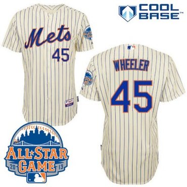 New York Mets Zack Wheeler Home Cool Base Jersey with 2013 All-Star Patch