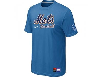 New York Mets light Blue NEW Short Sleeve Practice T-Shirt New York Mets light Blue NEW Short Sleeve Practice T-Shirt