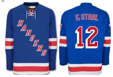 New York Rangers #12 Eric Staal Blue Stitched NHL Jersey