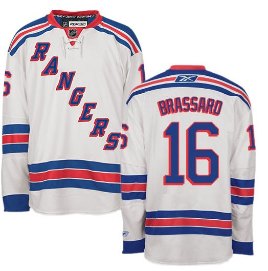 New York Rangers #16 Derick Brassard White Jersey