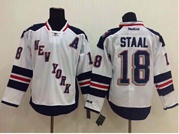 New York Rangers #18 Marc Staal White 2014 Stadium Series Stitched NHL Jersey