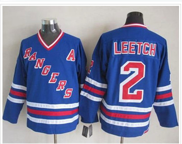 New York Rangers #2 Brian Leetch Blue CCM Heroes of Hockey Alumni Stitched NHL Jersey