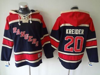 New York Rangers #20 Chris Kreider Blue Sawyer Hooded Sweatshirt Stitched NHL jersey New York Rangers #20 Chris Kreider Blue Sawyer Hooded Sweatshirt Stitched NHL jersey