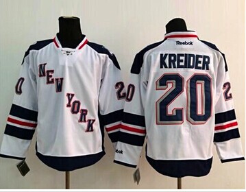 New York Rangers #20 Chris Kreider White 2014 Stadium Series Stitched NHL Jersey