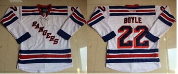 New York Rangers #22 Dan Boyle White Stitched NHL Jersey
