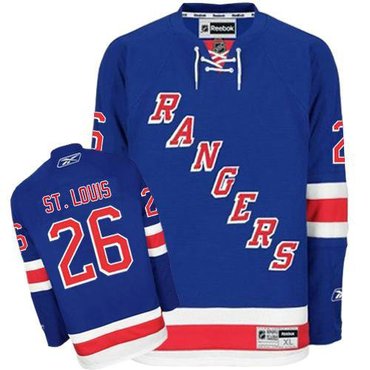 New York Rangers #26 Martin St.Louis Blue Home Hockey NHL Jersey