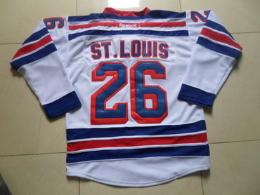 New York Rangers #26 Martin St.Louis White Hockey NHL Jersey