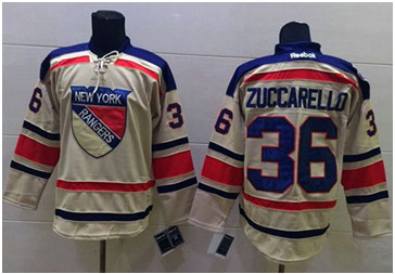 New York Rangers #36 Mats Zuccarello Cream 2012 Winter Classic Stitched NHL Jersey