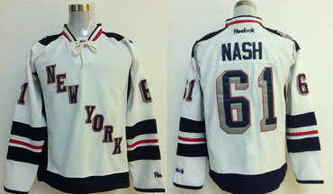 New York Rangers #61 Rick Nash 2014 Stadium Series White NHL Jersey