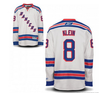 New York Rangers #8 Kevin Klein White Men Jersey