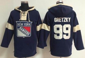 New York Rangers #99 Wayne Gretzky Navy Blue Pullover NHL Hoodie New York Rangers #99 Wayne Gretzky Navy Blue Pullover NHL Hoodie