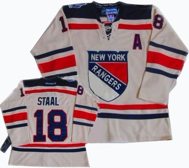 New York Rangers 18 staal cream 2012 winter classic Jersey
