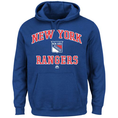 New York Rangers Majestic Heart & Soul Hoodie Royal Blue New York Rangers Majestic Heart & Soul Hoodie Royal Blue