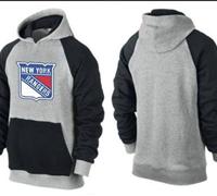 New York Rangers Pullover Hoodie Grey & Black New York Rangers Pullover Hoodie Grey & Black