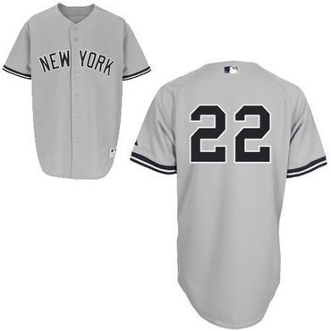 New York Yankees #22 Jacoby Ellsbury Grey Stitched Baseball Jersey