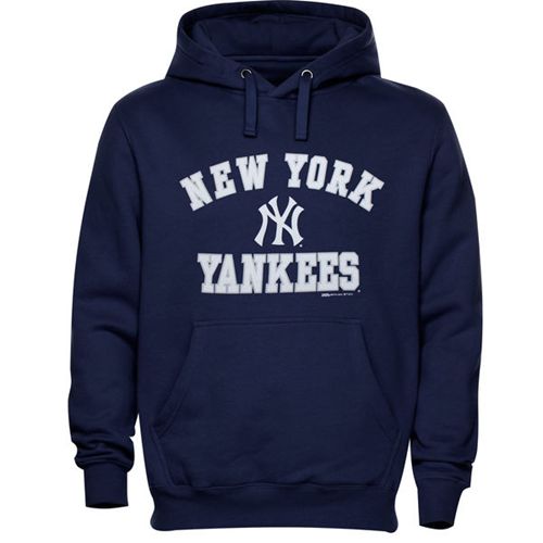 New York Yankees Fastball Fleece Pullover Navy Blue MLB Hoodie New York Yankees Fastball Fleece Pullover Navy Blue MLB Hoodie