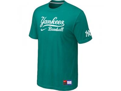 New York Yankees Green NEW Short Sleeve Practice T-Shirt